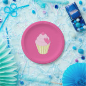 illusima Design Roze Papieren Bordje (Feest)