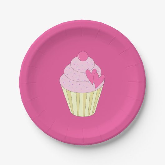 illusima Design Roze Papieren Bordje (Voorkant)