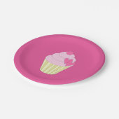illusima Design Roze Papieren Bordje (Gekanteld)