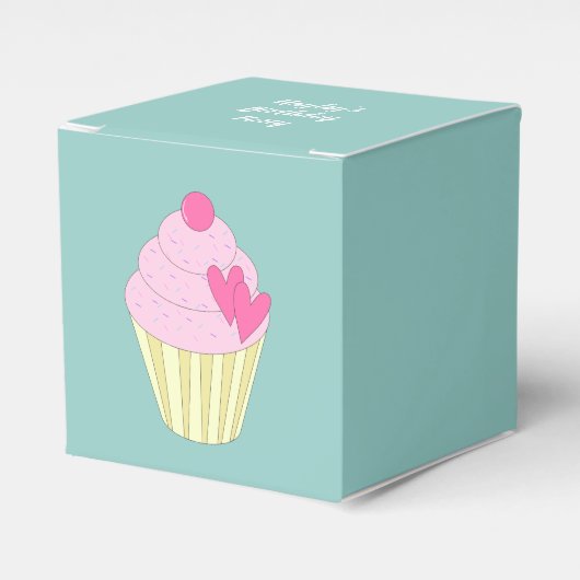 illusima Design Turquoise Bedankdoosjes (Voorkant Zijde)