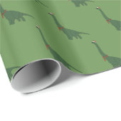 illusima Dinosaur Kerstmis Groen Cadeaupapier (Rol Hoek)