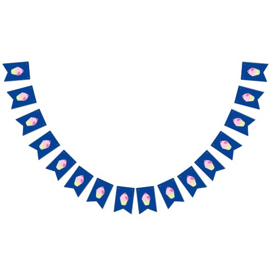 illusima Donkerblauw Vlaggetjes (Alle)