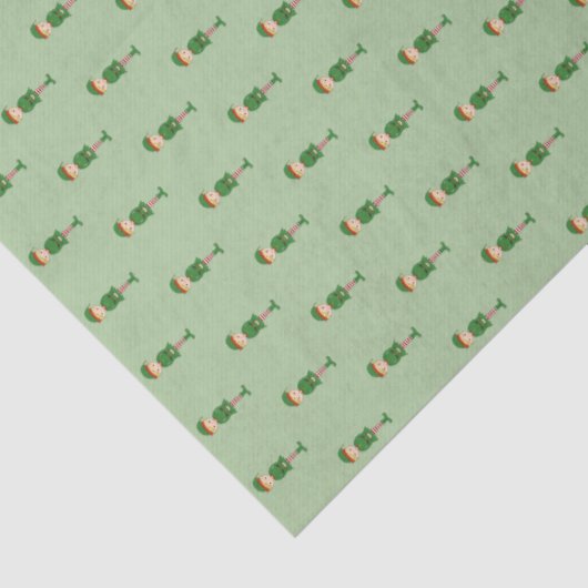 Illusima Elf Boy Kerstlicht Groen Tissuepapier (Detail)