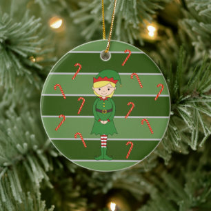 illusima Elf Girl Kerst Special Keramisch Ornament