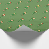 illusima elf meisje kerst groen cadeaupapier (Hoek)