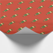 illusima Elf Meisje Kerstmis Rood Cadeaupapier (Hoek)