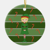 illusima Elf Meisje Kerstmis Special Keramisch Ornament (Voorkant)
