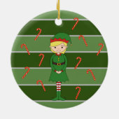 illusima Elf Meisje Kerstmis Special Keramisch Ornament (Achterkant)