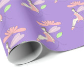 illusima fee onder bloem Paarse inpakpapier (Rol Hoek)