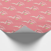 illusima fee onder bloem perzik inpakpapier (Hoek)