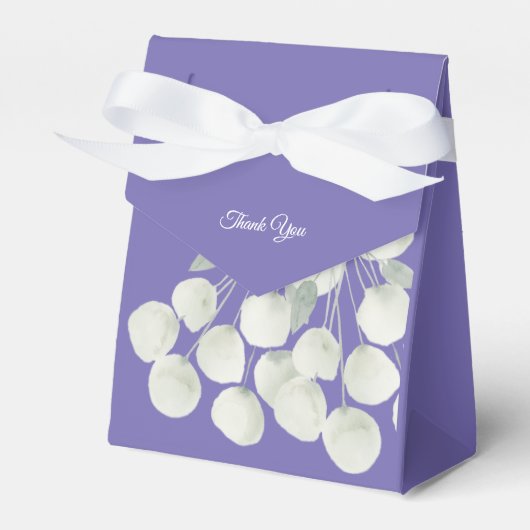 illusima Floral White Ribbon dank u Bedankdoosjes (Voorkant Zijde)