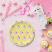 illusima Geel Papieren Bordje (Feest)