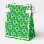 illusima Groene Bloemen Verjaardagscadeau/ Bedankdoosjes (Achterkant)