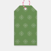 illusima Langhalsdinosaurus Kerstsneeuwvlokken Cadeaulabel (Achterkant)