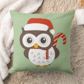 illusima meneer Uil Kerstlicht Groen Kussen (Deken)