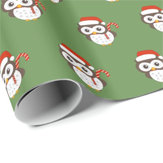 illusima Mr Uil Kerstmis Groen Cadeaupapier (Rol Hoek)