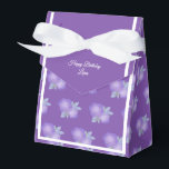 illusima Paarse Rozen Blue Birthday Gift/ Bedankdoosjes<br><div class="desc">lichtsima White Ribbon Paarse Rozen Blue Birthday Party Gift Box/ Favor Box. Ideaal voor een kind op het verjaardagsfeestje.</div>