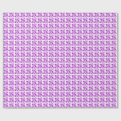 illusima Paarse Sterren Feest Cadeaupapier (Vlak)