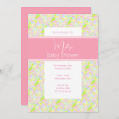 illusima Paint Splatter-Baby shower Kaart (Voorkant / Achterkant)