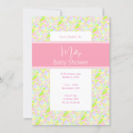 illusima Paint Splatter-Baby shower Kaart