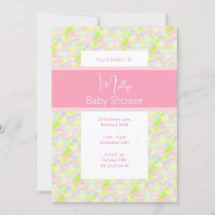 illusima Paint Splatter-Baby shower Kaart
