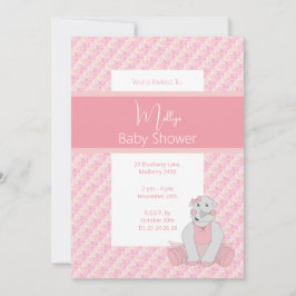 illusima Pink Tones Floral Baby shower Kaart