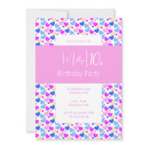 illusima Rainbow Love Hearts Pink 10th Verjaardag