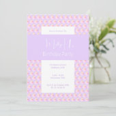 illusima Regenboog Cupcake Paarse 1e Verjaardagsfe Kaart (Staand voorkant)