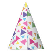 illusima Regenboog Driehoeken Witte Diagonale Fees Feesthoedjes (Achterkant)