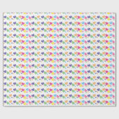 illusima Regenboog Liefde Harten Feest Cadeaupapier (Vlak)