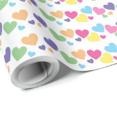 illusima Regenboog Liefde Harten Feest Cadeaupapier (Rol Hoek)