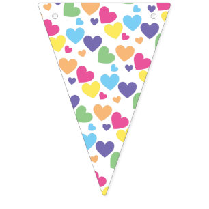 illusima Regenboog Liefde Harten Feest Vlaggenlijn Vlaggetjes