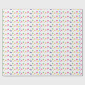 illusima Regenboog Sterren Feest Cadeaupapier (Vlak)