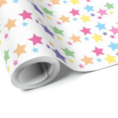 illusima Regenboog Sterren Feest Cadeaupapier (Rol Hoek)