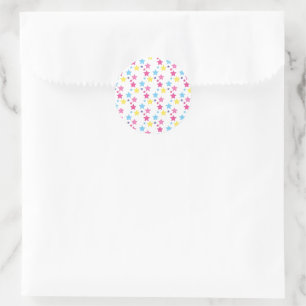 illusima Regenboog Sterren Feestje Ronde Sticker