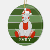 illusima Rhino - Gepersonaliseerde kerst Keramisch Ornament (Links)