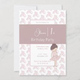 illusima Roze Ballerina Schoenen Patroon 1e Verjaa Kaart