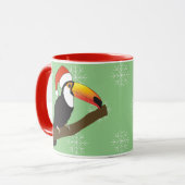 illusima Toucan Christmas Snowflakes Mok (Voorkant links)