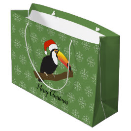 illusima Toucan Kerstmis Snowflake Green Groot Cadeauzakje