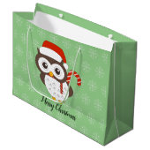 illusima Uil Kerstsneeuwvlok Licht Groen Groot Cadeauzakje (Voorkant Gekanteld)
