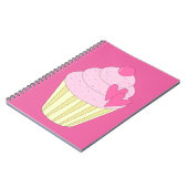 illusima Versierde Cupcake Notitieboek (Linkerzijde)