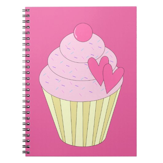 illusima Versierde Cupcake Notitieboek (Voorkant)