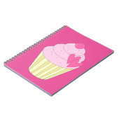 illusima Versierde Cupcake Notitieboek (Linkerzijde)