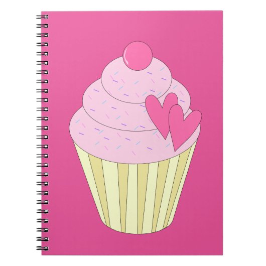 illusima Versierde Cupcake Notitieboek (Voorkant)