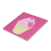 illusima Versierde Cupcake Tegeltje (Zijkant)