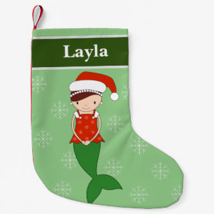 illusima Zeemeermin Kerstsneeuwvlokken Groen Kleine Kerstsok