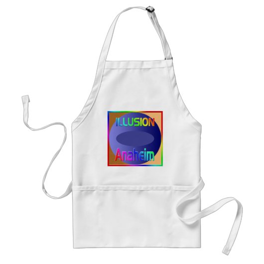 "ILLUSION Anaheim"-Schort! Standaard Schort (Voorkant)