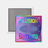 "ILLUSION Barcelona" Magnet! Magneet (Voorkant / Achterkant)