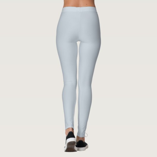Illusion Blue Effen Kleur Leggings (Achterkant)