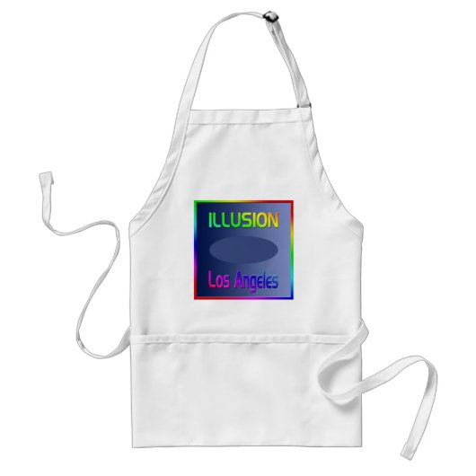 "ILLUSION Los Angeles"-Schort! Standaard Schort (Voorkant)